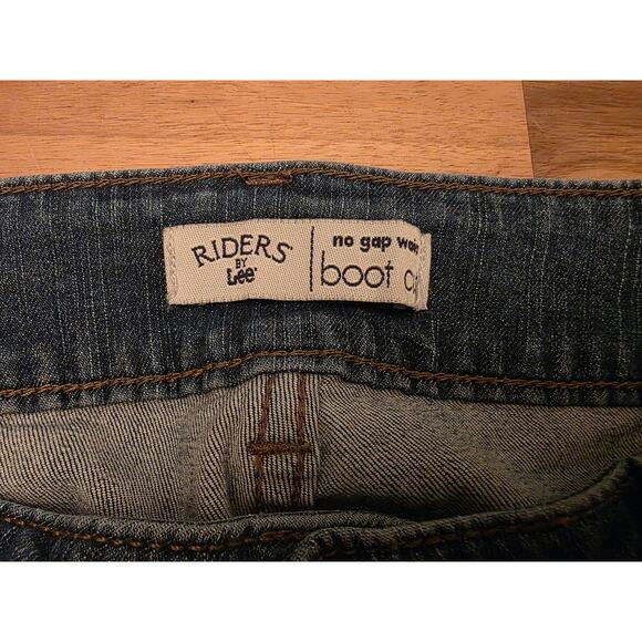 Riders by Lee Bootcut Jeans Women’s Size 12M No Gap Waist Dark Wash - Picture 5 of 6